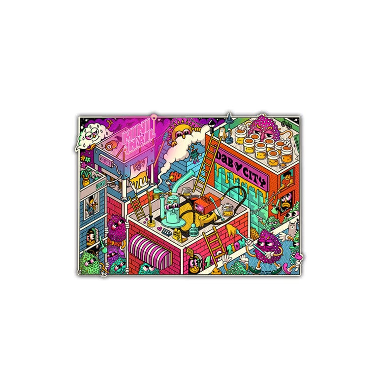DAB CITY Sticker