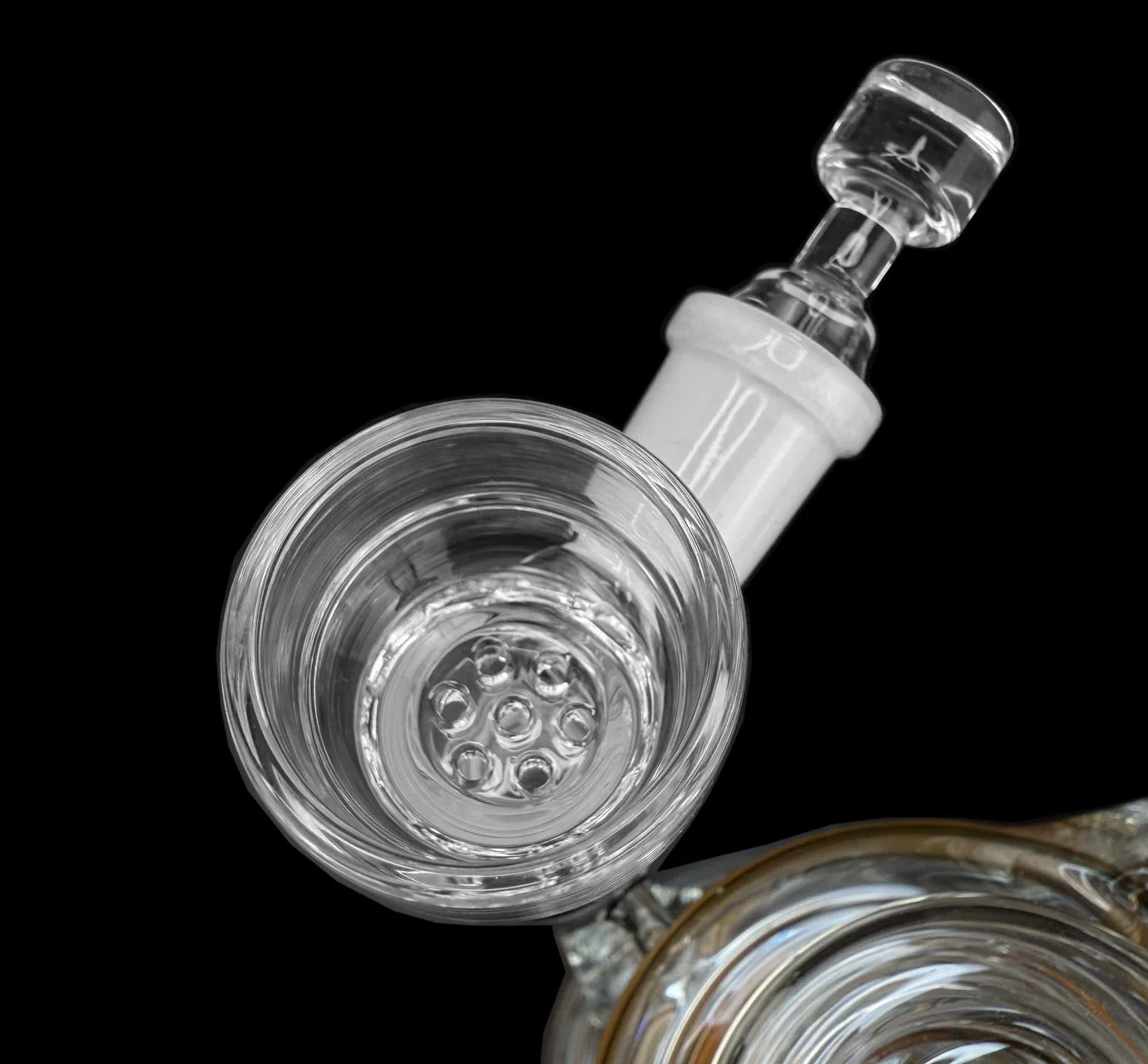 Glass Flower Bowl with Pass-Through Carb - Image 6