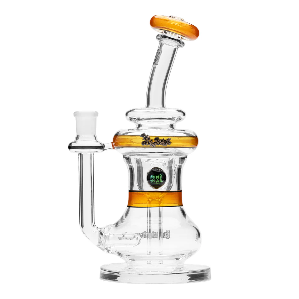 Glass Incycler Rig (Orange Opal)