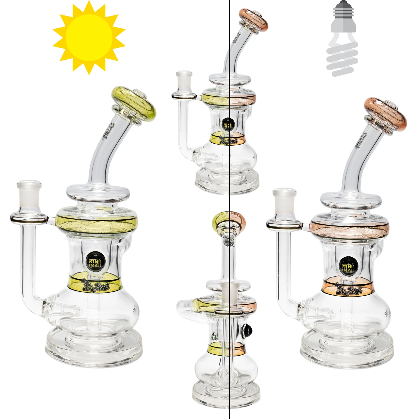 Glass Incycler Rig (Sunset Slyme/CFL-Reactive) - Image 2